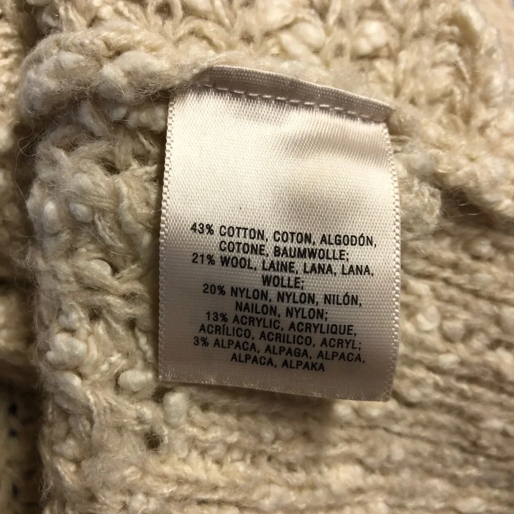Moth Anthropologie cream zipper front sweater - Picture 6 of 6